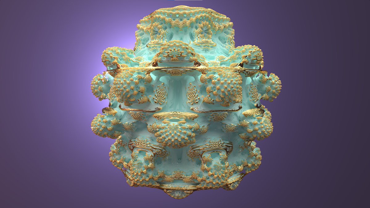 otaviogood's tweet photo. A few Mandelbulb renderings I made a while back but never got around to posting. https://t.co/aCJdGfPgrM