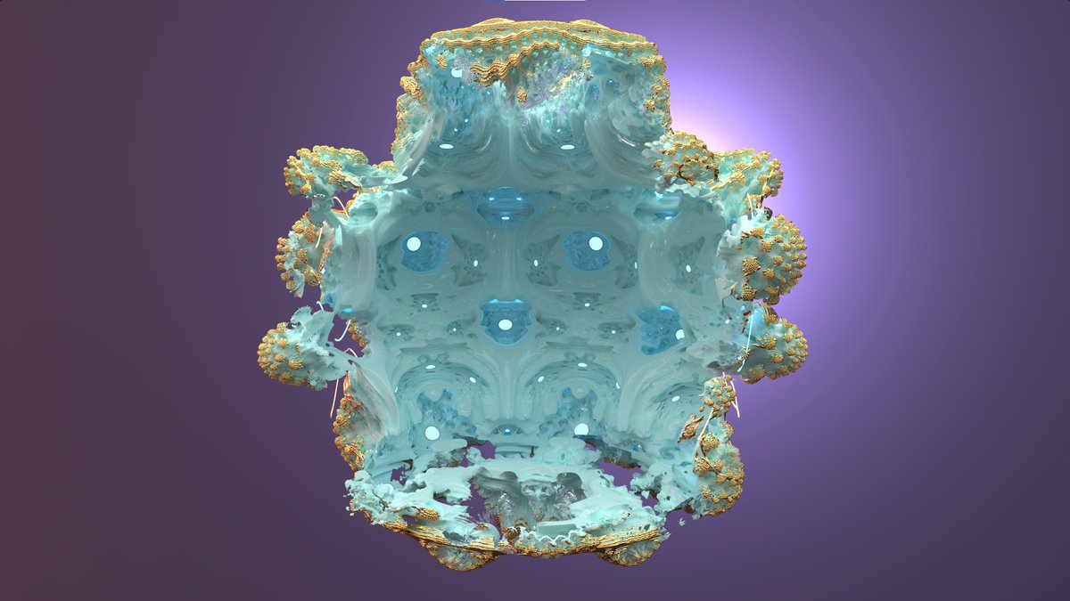 otaviogood's tweet photo. A few Mandelbulb renderings I made a while back but never got around to posting. https://t.co/aCJdGfPgrM