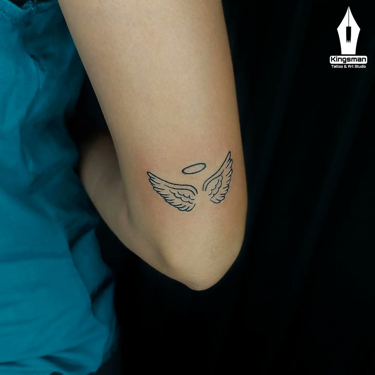 Ankle Tattoo Designs Small angel wing on ankle by Evan Weidner Angel ankle  Evan small weidner wi  Engel tattoo Engelsflügel tattoo Kleine  knöchel tattoos