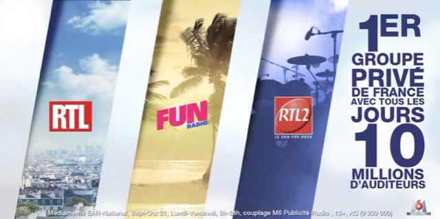 rravanas's tweet photo. .@RTLFrance @RTL2officiel @funradio_fr Les auditeurs sont de retour sur nos stations ! #revivrensemble  - Merci de votre fidélité et merci aux équipes pour cette rentrée réussie ! #Mediametrie https://t.co/wXRLtEpSro