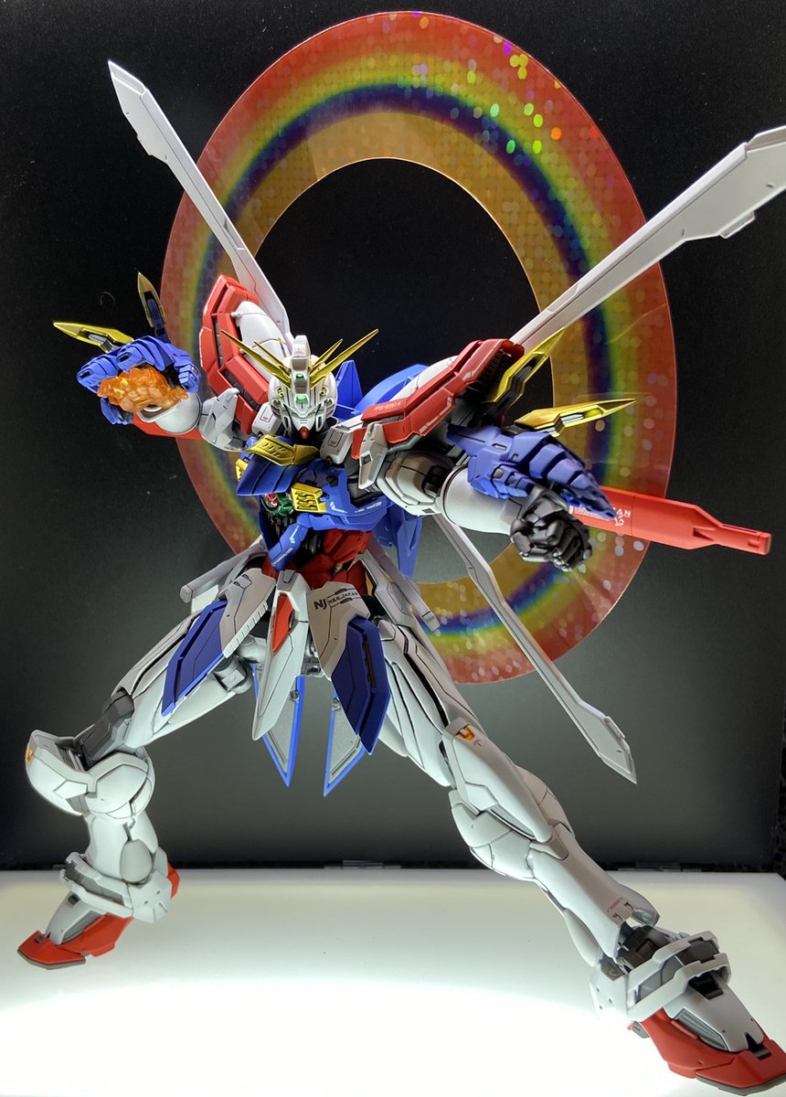 N_bee1216's tweet photo. HRM ゴッドガンダム です。
おとなしジャックさんのGガン合同誌とオラザクに出させて貰いました。
オラザクの結果発表まで待ってからツイートするつもりでしたがRGゴッド発表が嬉しすぎたのでもうツイしちゃいます！
画像リプにもうちょっとあります
#オラザク2021
#ゴッドガンダム
#Gガンダム https://t.co/orJKjvCd86