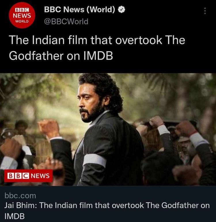 Aravoffl's tweet photo. Picture speaks by itself

#JaiBhim #Surya https://t.co/RnGeKCLFkV