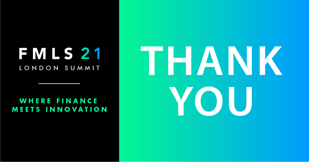 financemagnates's tweet photo. Thank You for Attending FMLS21.
Photos and videos coming soon.
#LondonSummit #FinanceMagnates #Finance #Fintech #Networking #FintechExpo #FintechConference #FintechEvent #London #Agenda #FMLS21 #ThankYou https://t.co/krrebD9iZy