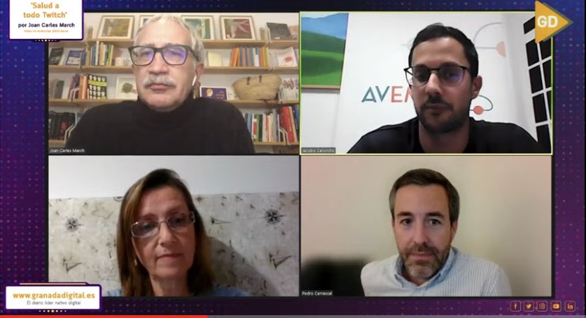 joancmarch's tweet photo. Pacientes y asociaciones que estuvieron brillantes en mi #SaludATodoTwitch en @granadadigital
✅ https://t.co/Ad2T0G5f1H
✅ https://t.co/ONm8YZ7pJ0
Con:
@rarroyoes
@santaoes
@egea_agna
@jacobocp
@pcarrascal
Cari Peregrin @agdem_granada
Y con grandes profesionales https://t.co/BrnGIuJNMR
