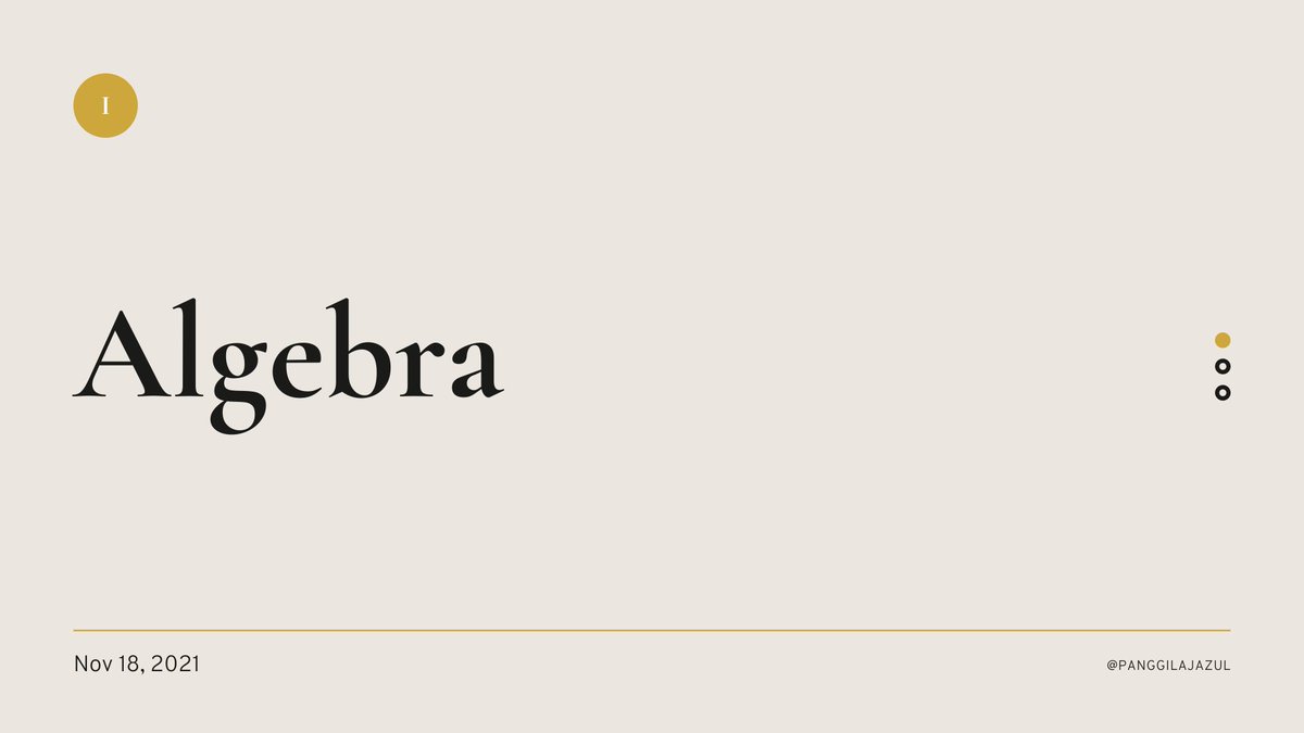 03 - Aljabar (UTBK)

Halo semuanya! Hari ini kita bakal coba dalemin aljabar yuk! Aljabar nih salah satu materi paling wajib untuk dikuasain karena memang konsepnya kepake di mana-mana

- Aljabar Dasar
- Aturan Aljabar
- Bentuk
- Faktorisasi
- Latihan Soal