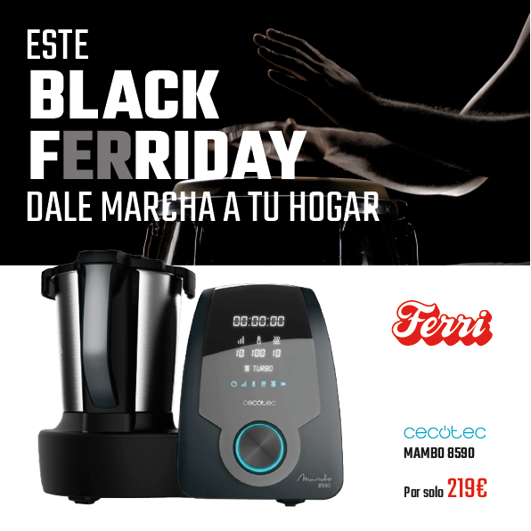 FerriVillena's tweet photo. ¡No inventamos el mambo, pero sí fuimos los primeros en traerlo a Villena! 
¡Dale marcha a tu hogar con esta súper oferta del #BlackFerriday! MAMBO 8590 por 219€. 
 ¡Empieza el día con mucho ritmo!  @CECOTECoficial 
#Cecotec #BlackFriday  #blackferriday #ofertas #MamboCecotec https://t.co/qhaplNrnE5