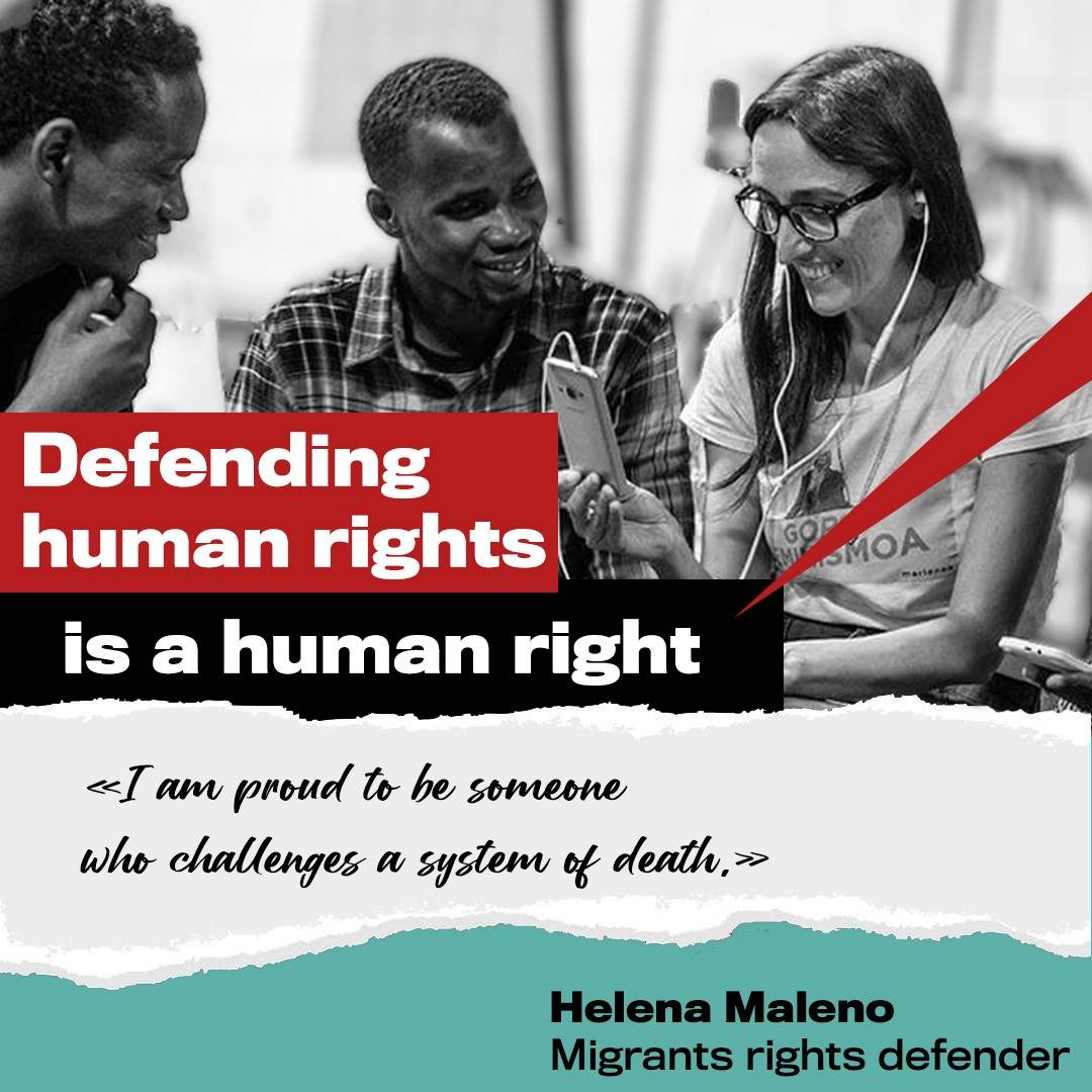HelenaMaleno's tweet photo. La @omctorg y la @fidh_es han presentado un informe alarmante sobre la violencia que sufrimos en Europa las defensoras de derechos
de las personas migrantes. #LetThemHelp https://t.co/Ez68deFGEu