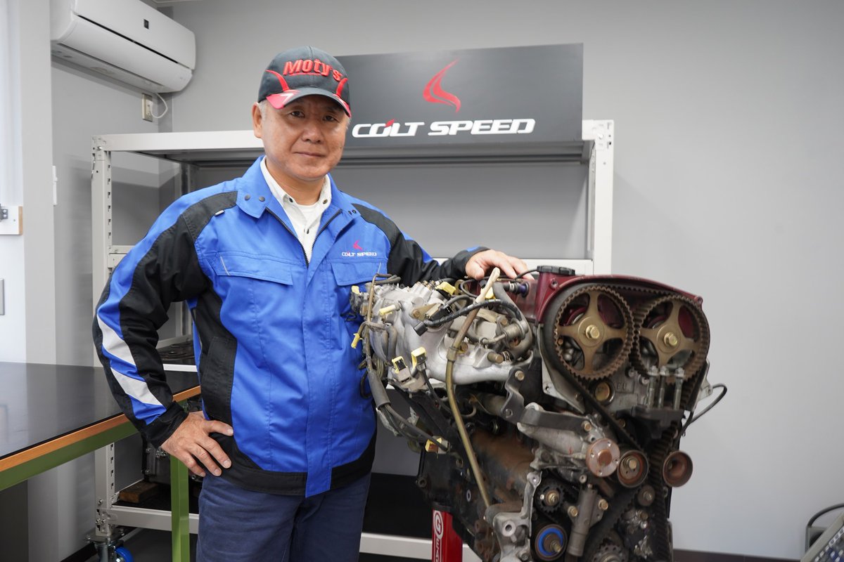 COLTSPEED's tweet photo. 現在は4G63エンジンのOHメニュー「S-SPEC」を作業中。レースで常勝4G63エンジンを作り続けたエンジニアが、渾身の逸品を作ります！
https://t.co/MB6L1Fo5KQ https://t.co/EaIczPKpFA