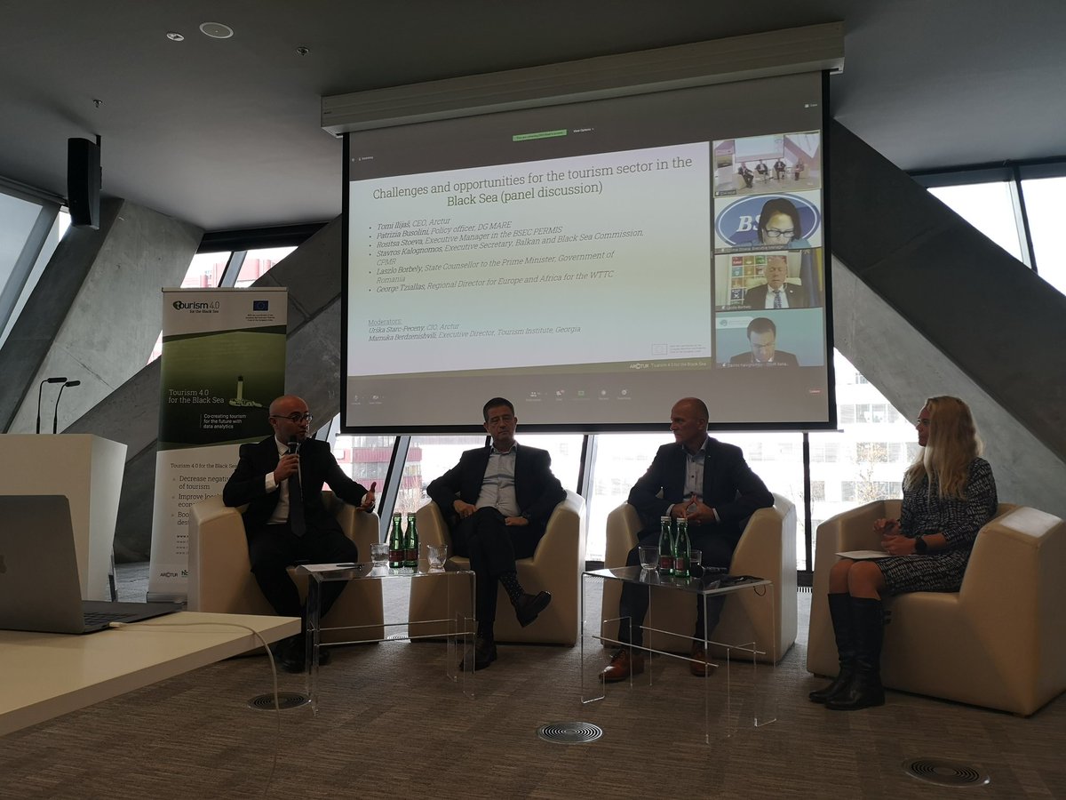🔛Did you know that you can measure positive and negative impacts of tourism? Fascinating panel discussion happening  on challenges and opportunities for the tourism sector in the Black Sea region 🇪🇺#EMFF <a href="/Tourism4BSea/">Tourism4BlackSea</a>

#sustainabledevelopment #Innovtaion  #CINEA_EU