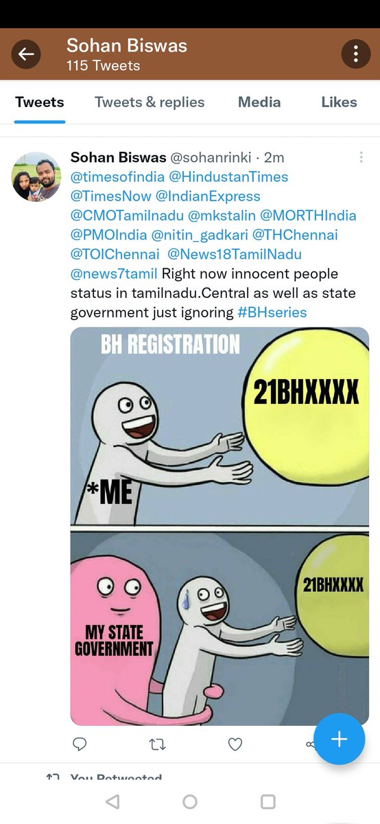 sohanrinki's tweet photo. @mkstalin @PMOIndia @MORTHIndia It seems @CMOTamilnadu  will set a new record for not implementing #bhseriesregistration in India @mkstalin sir have no interest for tamilnadu common citizens emotions. Already 2 months late, hope TN govt may realise it and implement it as soon as possible https://t.co/6ZonuRKKdV