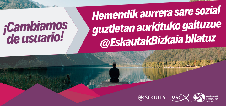 ๐. ๐๐ฌ๐ค๐๐ฎ๐ญ๐๐ค ๐๐ซ๐๐๐ (@eskautakaraba) on Twitter photo ๐ ยกErabiltzailea aldatu dugu! โฉ๏ธ A partir de ahora nos podrรฉis encontrar en todas las redes sociales buscando <a href="/EskautakAraba/">๐. ๐๐ฌ๐ค๐๐ฎ๐ญ๐๐ค ๐๐ซ๐๐๐</a> โ๏ธ ๐ ยกErabiltzailea aldatu dugu! โฉ๏ธ A partir de ahora nos podrรฉis encontrar en todas las redes sociales buscando <a href="/EskautakAraba/">๐. ๐๐ฌ๐ค๐๐ฎ๐ญ๐๐ค ๐๐ซ๐๐๐</a> โ๏ธ