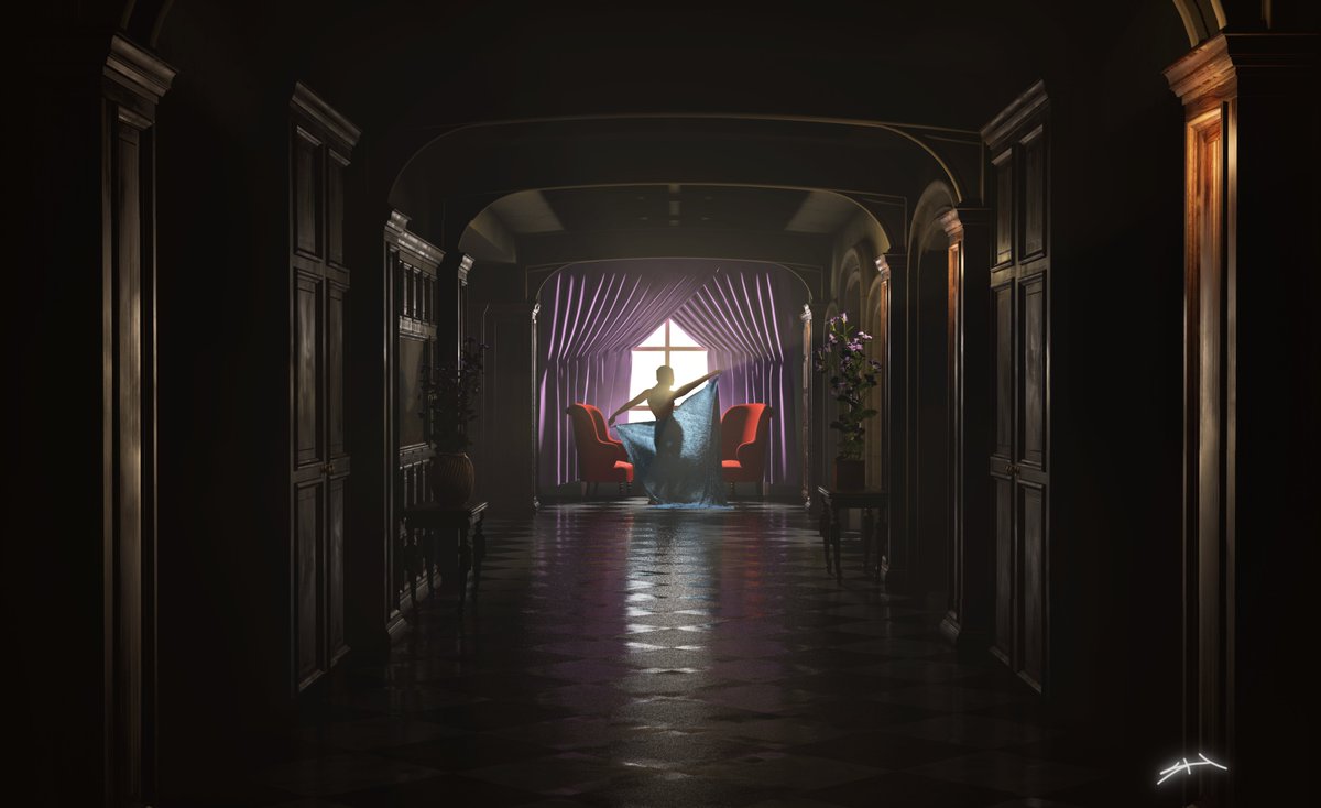 EnchantedSandy's tweet photo. "Just dance!" Created using @MaxonVFX #Cinema4D Lite. #3Dart #digitalart #fantasyart #dreamy #dance #render #C4D #Cinema4dLite https://t.co/D5AhJPYOBy