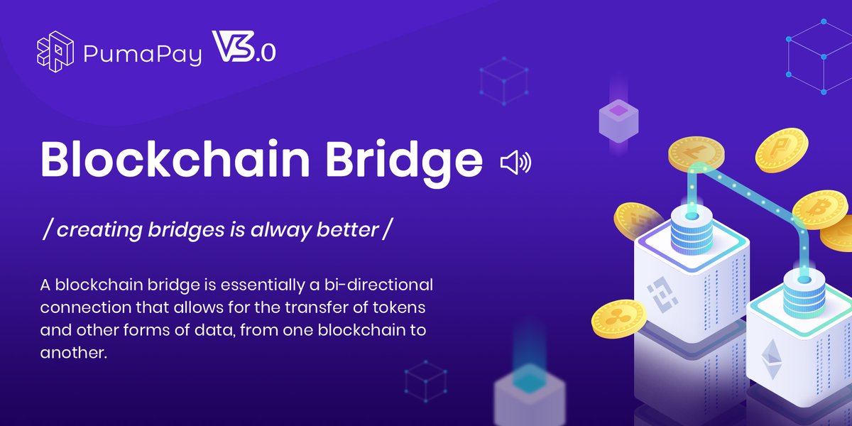 ⛓️ To facilitate and ensure the ease of transfer from #Ethereum to the #BinanceSmartChain, a fully-operational blockchain bridge has been provided.

#cryptocurrencies #pumapay