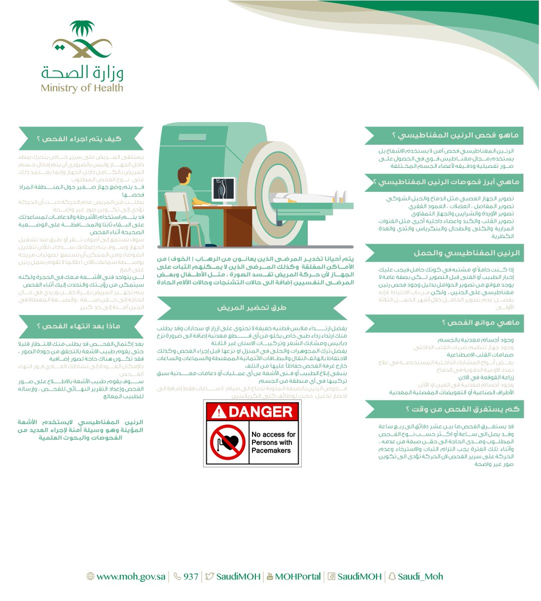 MOH_Radiology's tweet photo. ماهو فحص الرنين المغناطيسي؟
#رنين_آمن_فحص_آمن https://t.co/pTxJqieTiU