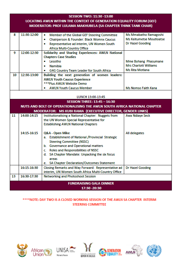 unisa's tweet photo. #AWLNSA Programme of the day.
@unisaradio https://t.co/tDAQzQycg6