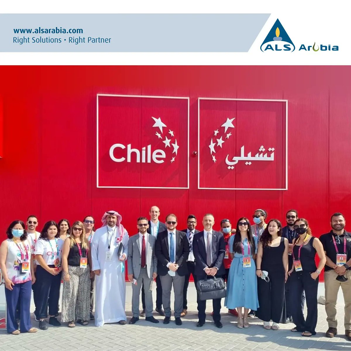 ALS_Arabia's tweet photo. ALS Arabia representative visiting the EXPO 2021 in Dubai with fellow members of Australian companies from Saudi Arabia. 

#Dubai #expo2020 #dubaiexpo2020 #saudiarabia #australianpavilion #chilepavillion https://t.co/fsIFebbk6n