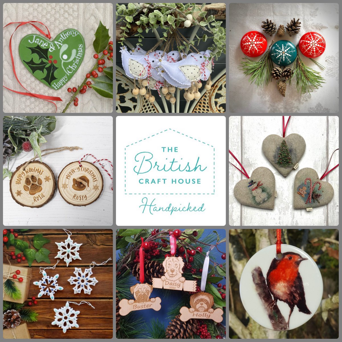 Morning! It’’s Christmas Hanging Decorations for my #teamworkthursday this week #britishcrafthouse