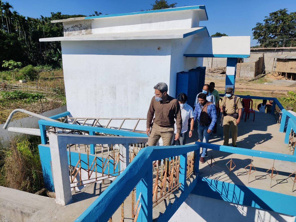 dc_hailakandi's tweet photo. DC Hailakandi along with ADC and Executive Engineer, PHE visited Kitterbond Rajyeshwapur PWSS, Tillorgram PWSS, Monacherra Grant PWSS, Katlicherra PWSS, Amtola Lotakandi PWSS, Rangabak PWSS and Aranyapur PWSS on 17th November 2021.
@CMOfficeAssam 
@RanjeetkrDass 
@JJM_Assam https://t.co/U8qSmftdz2