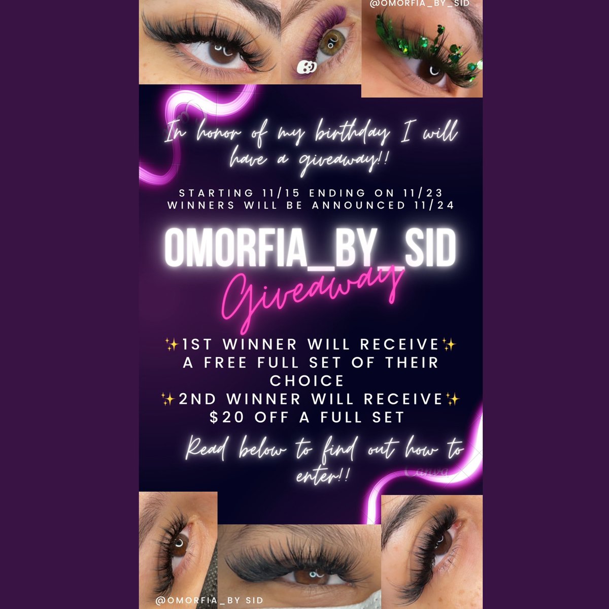 97lashesbysid's tweet photo. Giveaway on my Instagram don’t forget to enter link in bio!! Share and spread the word!! https://t.co/zYXzxlNaKB