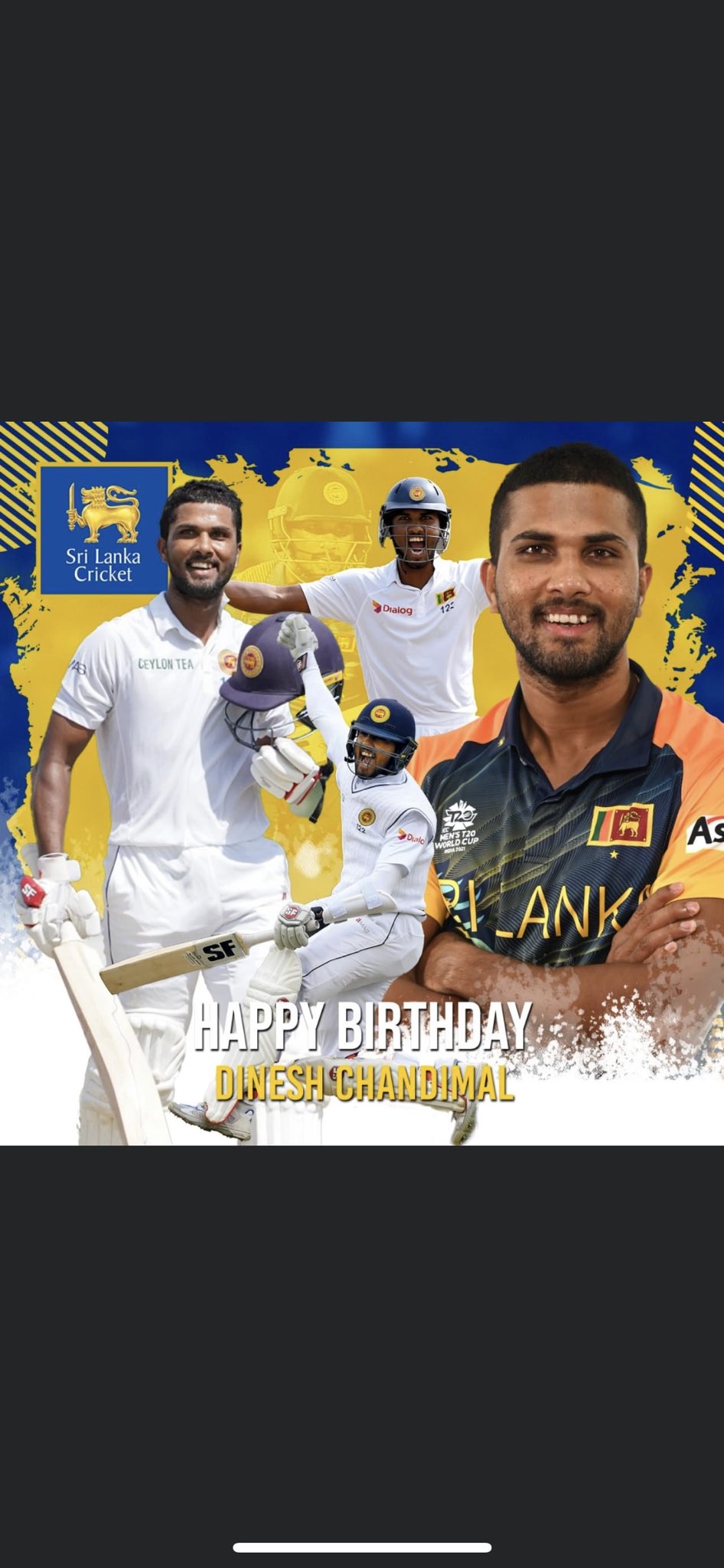 Here\s wishing Dinesh Chandimal a very happy birthday!   