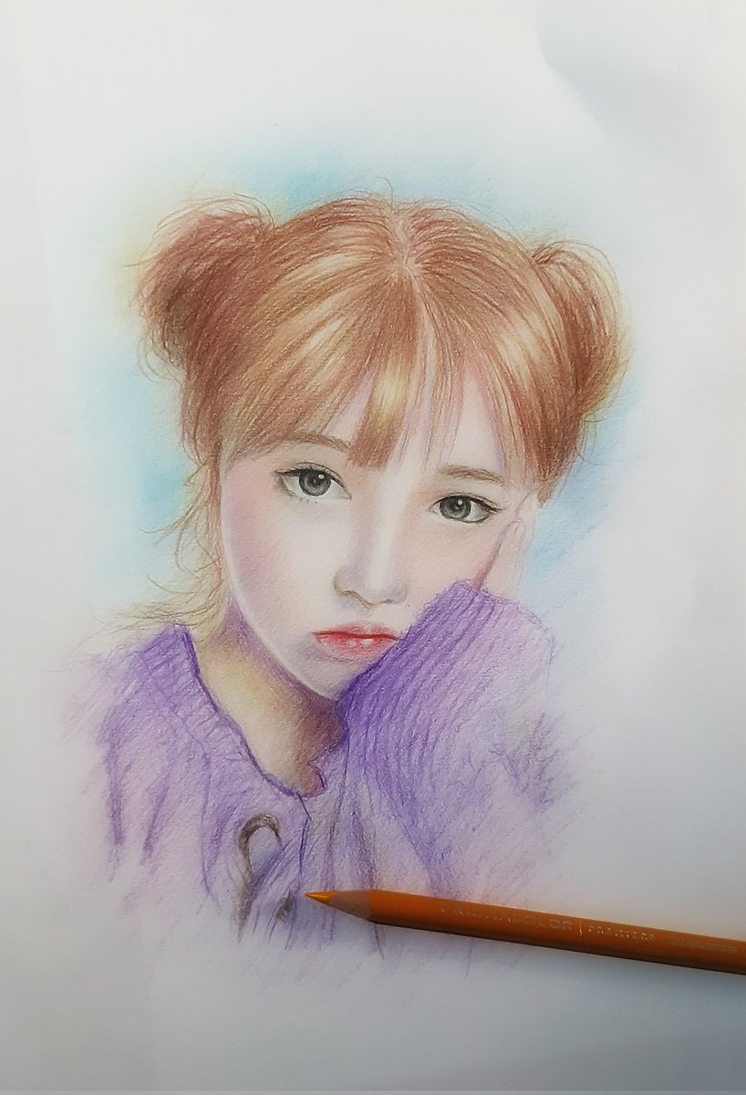 cloudjolie's tweet photo. The reason why i loved using colored pencil in my realistic people portraits is that i can put as much details as i can😊 #coloredpencilsketch #portraits #filipinocreators #artmoots #drawingchallenge #KpopTwitter https://t.co/mYAwfWRKwj
