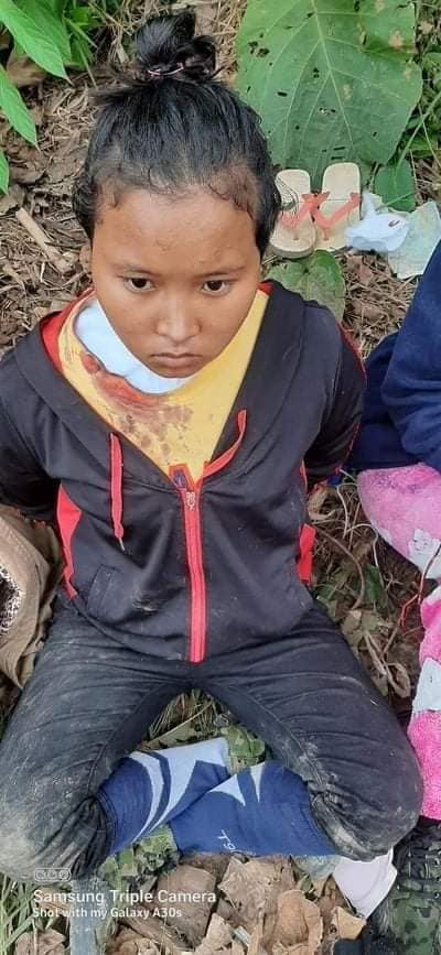poppymcp's tweet photo. Haunting photos published by #Myanmar media show young women reported to be detained by junta troops for working as medics with resistance fighters. One has a bloodstained neck. https://t.co/ho9dSS0Dbl https://t.co/pLJ5M7ywtz