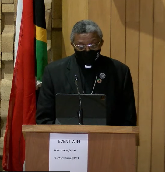 unisa's tweet photo. #AWLNSA Multifaith Prayers by Bishop Malusi Mpumlwana, and Ms Fayrana Shabodien
@unisaradio https://t.co/9aOsXAEsjW