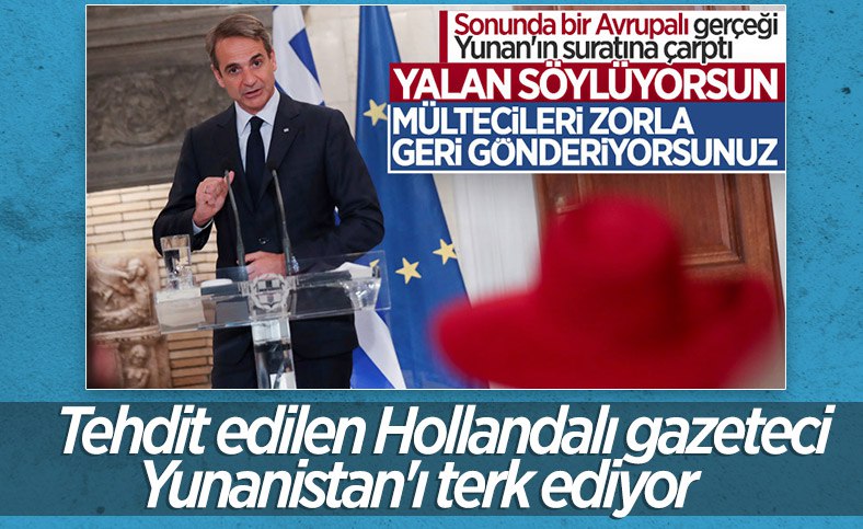 ANKAHABER6's tweet photo. 🔹Yunanistan'da Başbakan Miçotakis'le tartışan Hollandalı gazeteci ülkeyi terk edecek. https://t.co/MD7U2dYus3