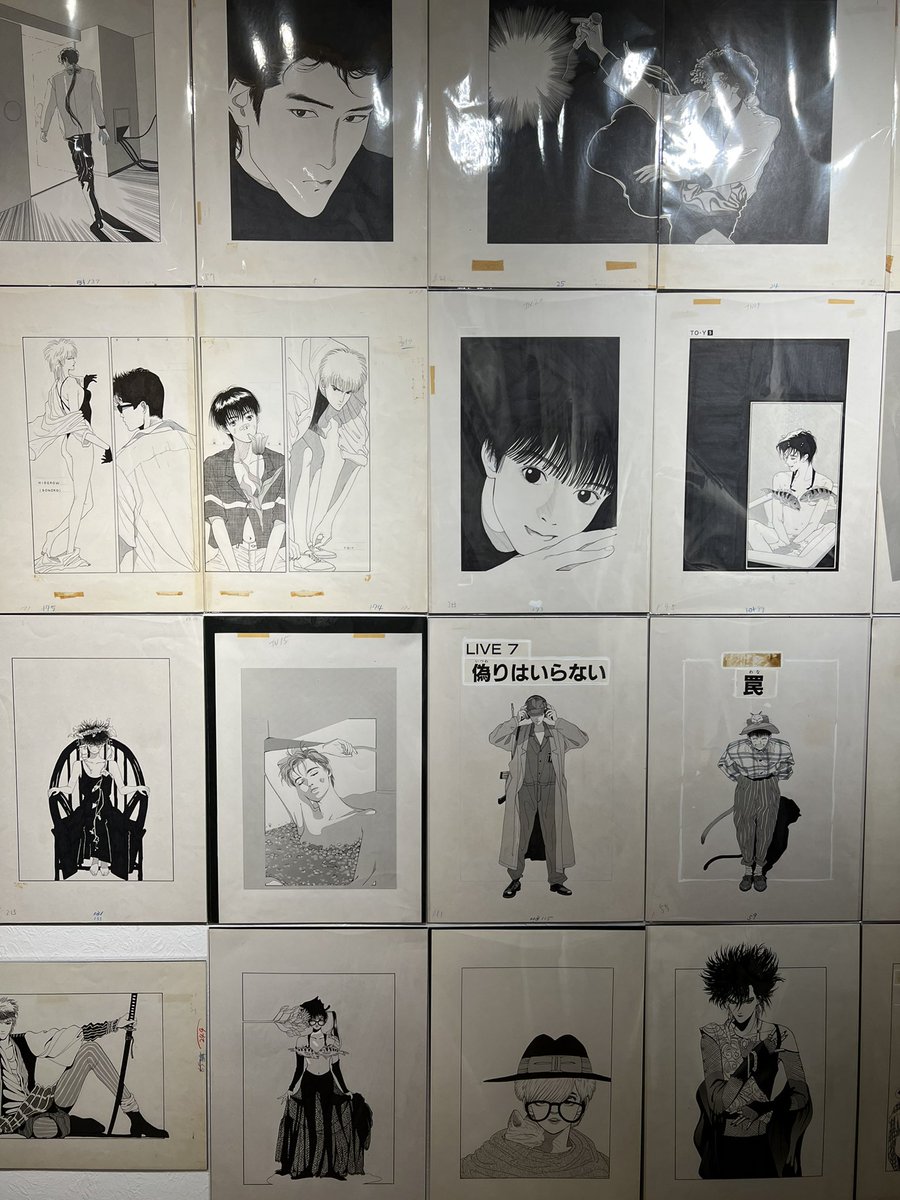 そしてリベストギャラリー創の上條淳士さんの個展。モノクロな1日。