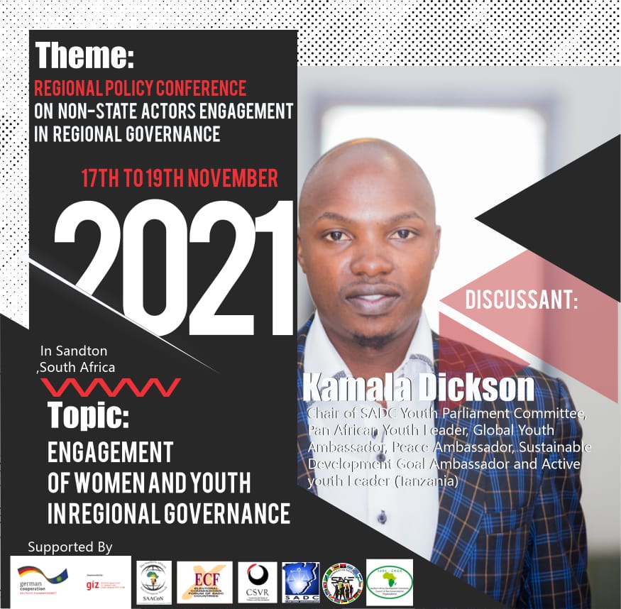 SAYoF_Official's tweet photo. @ItsKamala "The young generation needs to be informed and capacitated to bring necessary change" #SADCYouth #NSARegionalConference #CoCreatingSolutions @_CSVR @SAACoNetwork @theECFSADC https://t.co/42ZHyrJ58g