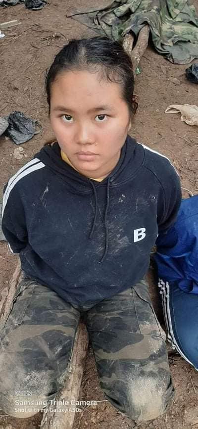 poppymcp's tweet photo. Haunting photos published by #Myanmar media show young women reported to be detained by junta troops for working as medics with resistance fighters. One has a bloodstained neck. https://t.co/ho9dSS0Dbl https://t.co/pLJ5M7ywtz