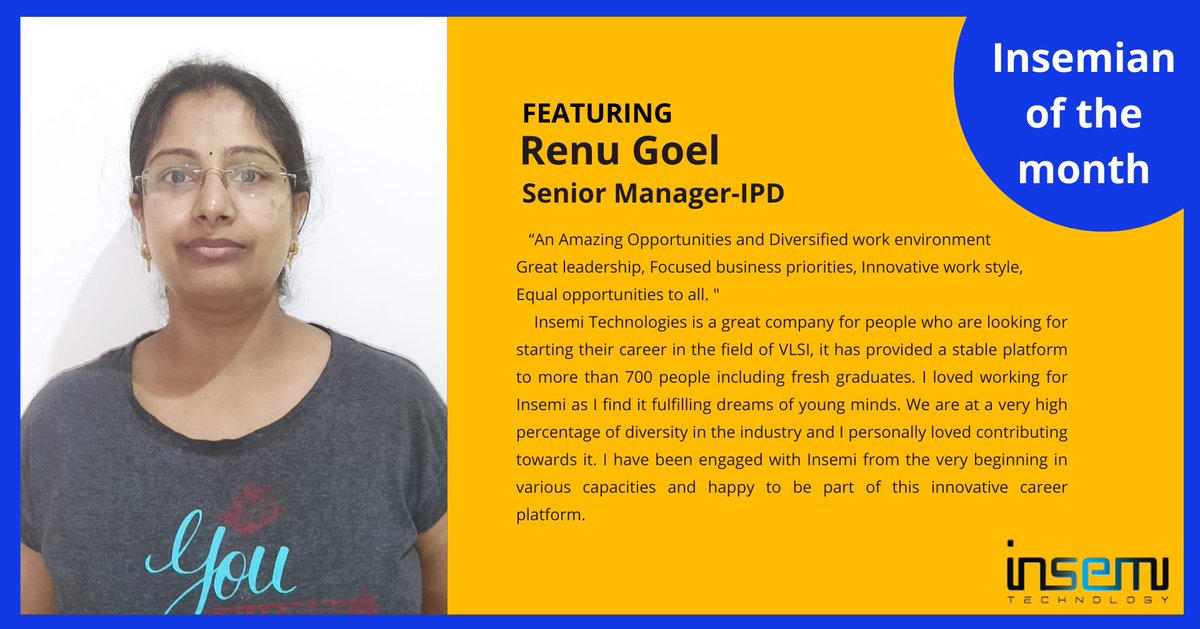 insemitech's tweet photo. You and your work always stood by the expectations and has a meaningful contribution to the success of the company. We value your presence and are proud of you.

#insemi_technology #insemi #insemitech #insemitech #employees #employee_feature https://t.co/AinXu9cDOw