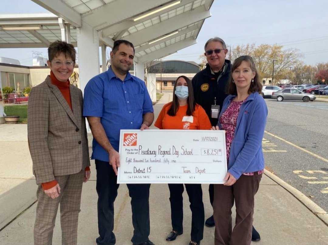 #teamdepot District 15 had the priviledge to deliver $8,251.00 to Piscataway Regional Day School, an individualized special education school for students ages 3-21. The funds will be used to upgrade Independent Living Skills & Pre-Voc Classrooms. Thank you to @HomeDepotFound !!