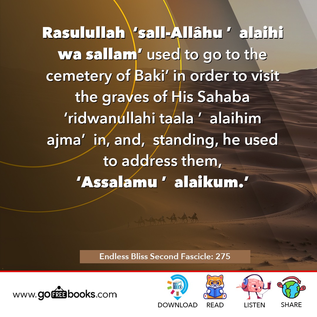 gofreebooks's tweet photo. Endless Bliss Second Fascicle: 275
#thursdaymorning #thursdayvibes #ThursdayThought #endless #bliss #second #fascicle #prophet #sahaba #grave #graves #visit #read #isten #download #share #free #gift #books #just #for #you https://t.co/Nsw0yV14tk