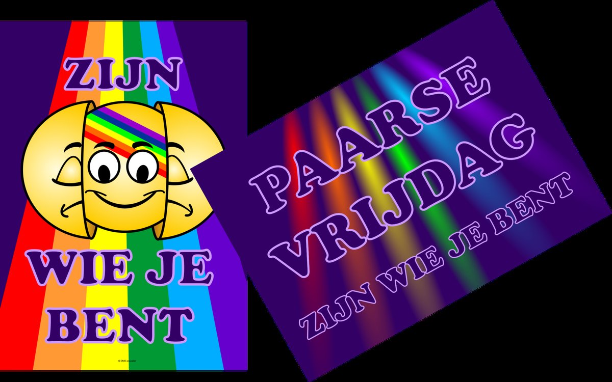Nieuwe posters voor #paarsevrijdag om de school paars te kleuren en een statement maken dat jouw school tolerant is naar alle mensen, ongeacht hun sexuele voorkeur. Bekijk ook de paarse polsbandjes op DMS-educatief.eu
