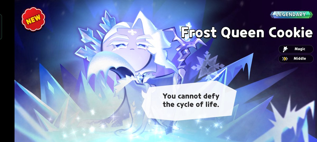 Nianh13's tweet photo. I JUST GOT THE TWO NEW COOKIES IN CRK THE COTTON BITCH AND THE ICE QUEEN ON THE FEATURED BANNER ON MY FIRST TEN PULL???? AM I GONNA DIE TOMORROW OR SOMETHING?!?!!?!!? https://t.co/4lRQZXtm3j