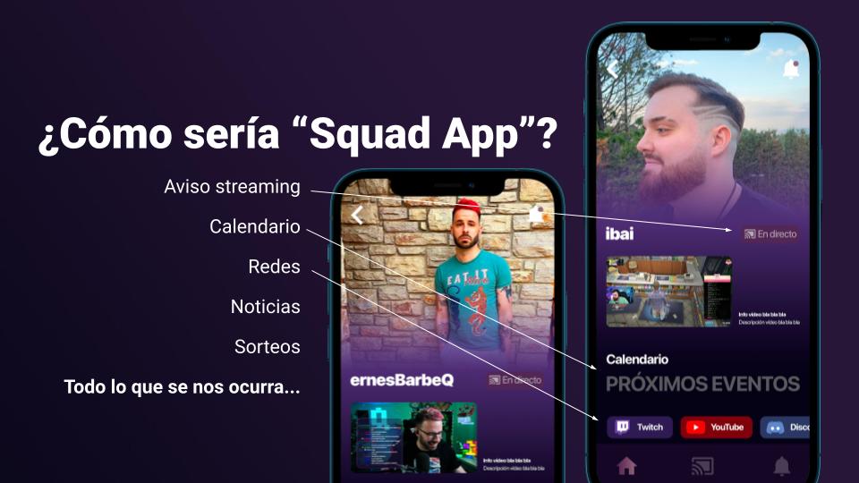 Ahora que conoceremos el nombre final del equipo <a href="/IbaiLlanos/">Ibai</a> &amp; <a href="/3gerardpique/">Gerard Piqué</a>, simplemente a modo de curiosidad, contaros que en su día intenté plantear una App para la squad 😄

Como tantos proyectos, no salió adelante.
Hubiese sido todo un reto...

El concepto tenía esta pinta: