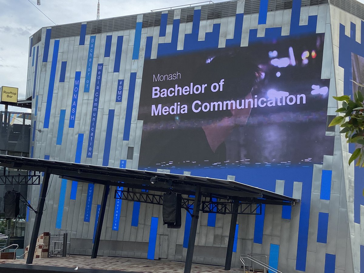 mfjmonash's tweet photo. How good does that look on the big screen! Congratulations to all of our ATS2187 Video Lab students - we’re blown away by your work 👏
#MFJMonash #FedSquare https://t.co/ibNvbhKNxN