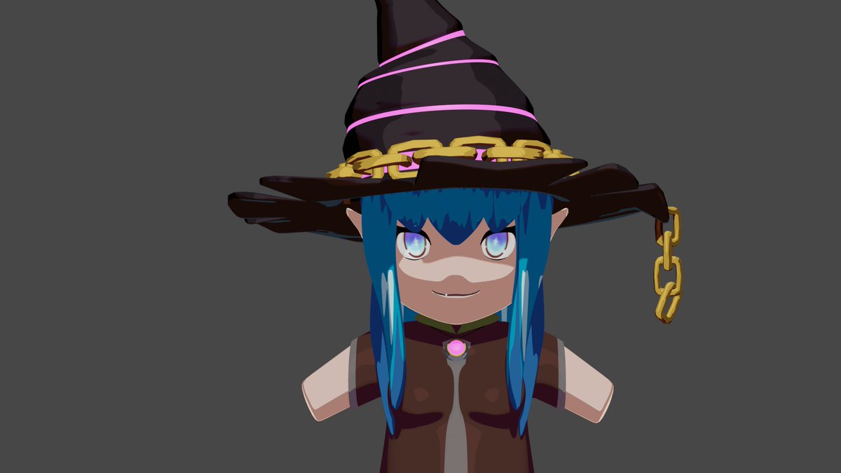 yivoDev's tweet photo. Spent some time to step up my #blender #Eevee game, using @TheRoyalSkies' #GenshinImpact shader <3 #indiedev #characterdesign https://t.co/Cb0PM42yYN