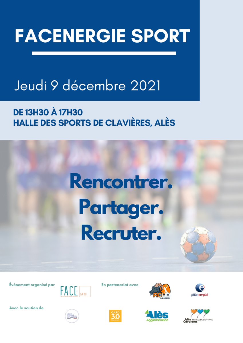 Dernier rappel pour faire remonter vos besoins en recrutement pour Facenergie Sport Alès le 9 décembre : forms.gle/JTUoasdvTo4LUX… ! 
#recrutement #emploi #sport #competences #insertion #RSE 
<a href="/VilledAles/">Ville d'Alès</a>
 <a href="/AlesAgglo/">Alès Agglomération</a> 
<a href="/ANCTerritoires/">Agence nationale de la cohésion des territoires</a> 
<a href="/Philblachere/">Philippe Blachere</a>
