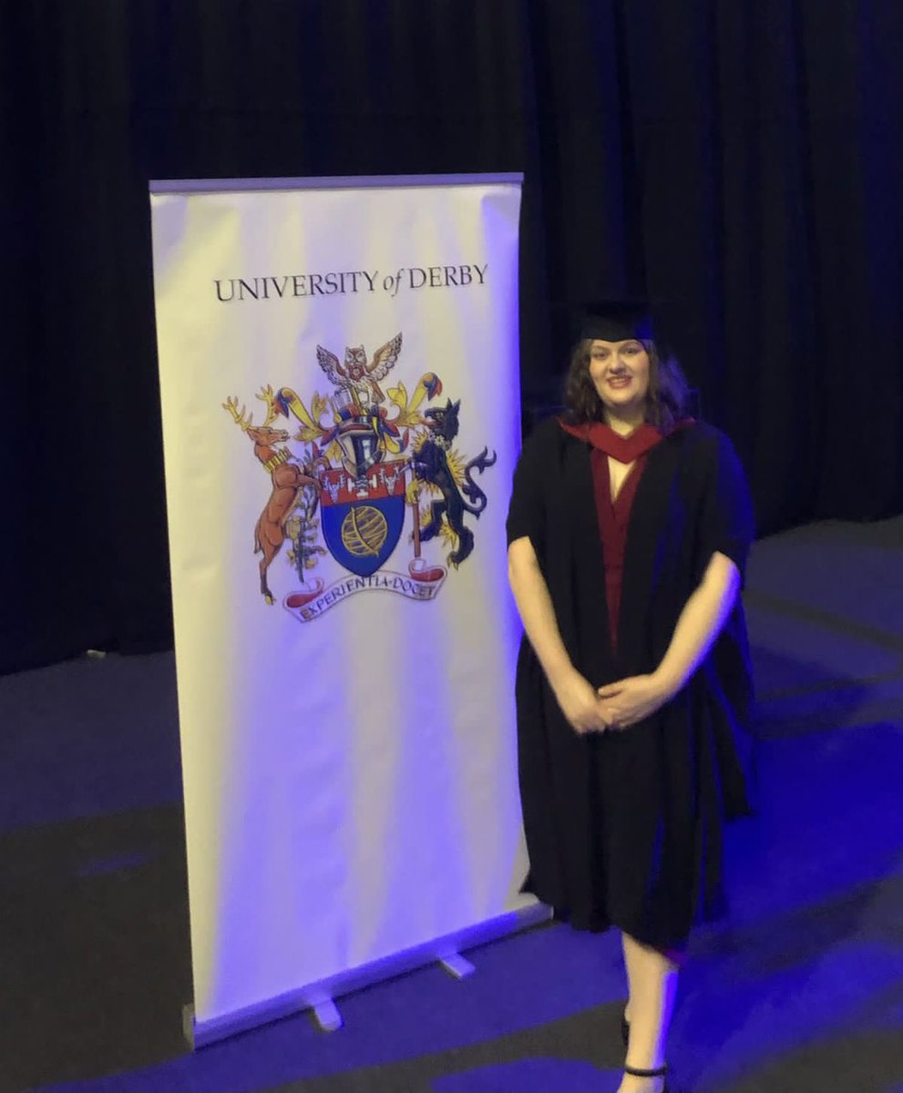 Emily Gilbert (@egilbert178) on Twitter photo A year later, the ceremony happened! So pleased to have finally donned my Masters gown 🎓 thank you <a href="/DerbyUni/">University of Derby</a> 👩🏻🎓 A year later, the ceremony happened! So pleased to have finally donned my Masters gown 🎓 thank you <a href="/DerbyUni/">University of Derby</a> 👩🏻🎓