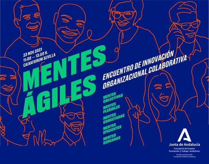 cadealmeria's tweet photo. 💥 ¡Estamos organizando una jornada muy especial! 
🤯#MentesAgiles 🔛 Encuentro de Innovación Organizacional Colaborativa
🔜 23 noviembre
⏰ 11.00 h 
📍 CaixaForum #Sevilla
📺 Y podrás seguirla en directo online desde https://t.co/TssEVkGOzD ‼️
➕ info: https://t.co/aZI4hLlKiZ https://t.co/YxzJVOLOx1