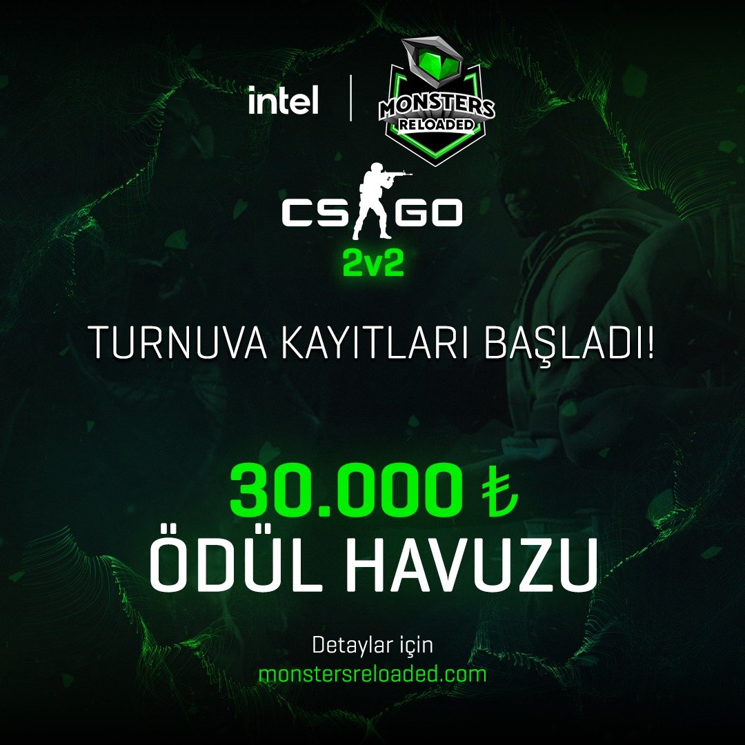 -2v2 aim klasman gruplarında 30 Kasım'a kadar en iyi skorları elde edin
-Seviyenizi yükseltmek için istediğiniz kadar katılım sağlayın.
- 2 Aralık'ta başlayan Play-off ve finallerde kendi seviyende oyuncularla rekabet edin.
Detaylar: monstersreloaded.com 'da