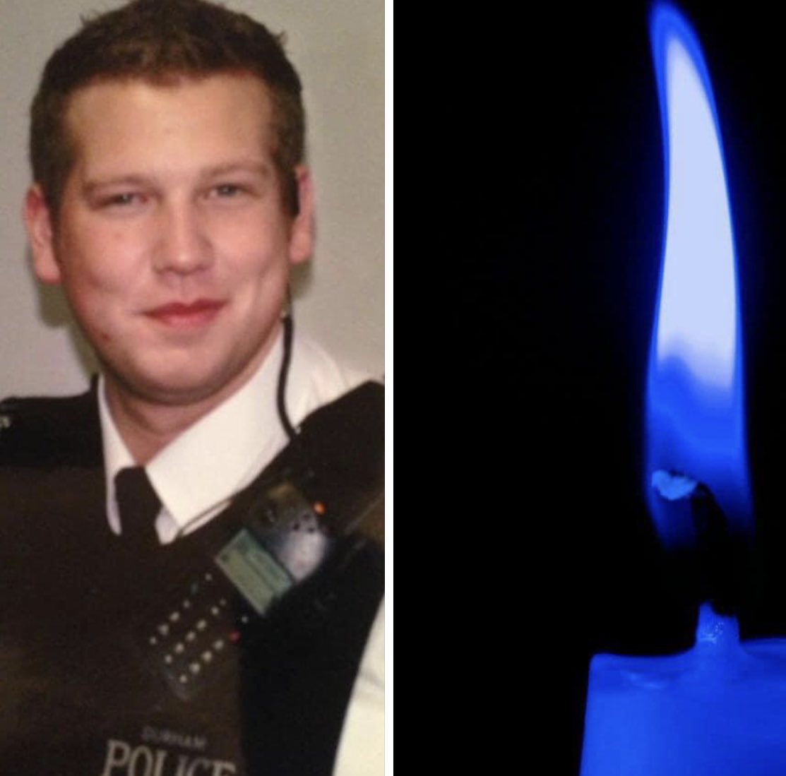 AlcoholHarmCop's tweet photo. Remembering Pc Jonathan Green @DurhamPolice killed 17 years ago in a road traffic accident driving home after completing his late shift #RIP https://t.co/roiohvxExx