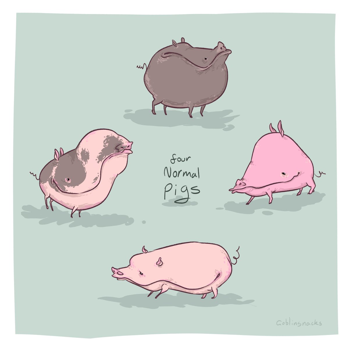 goblinsnacks's tweet photo. i draw things! gross pigs, nice pigs, stuff that isn't pig related, anything you need! https://t.co/gVIHFK9O3O