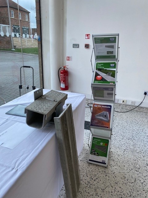 We're exhibiting today at #RIN York! 

Come down to the Racecourse and have a chat with David on Stand 13 to find out more about our #GRC rail products, including cable troughing and ballast boards.

#construction #infrastructure #rail #railway #networkrail #networking