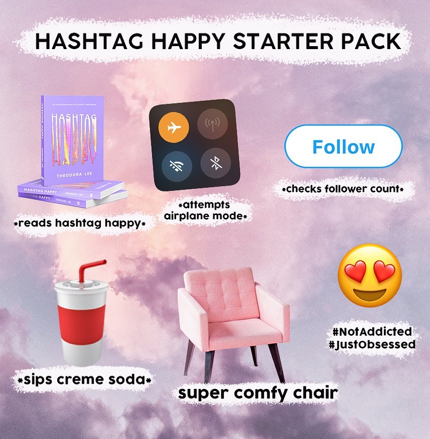 PanMacmillanSA's tweet photo. All you need this weekend to start reading #HashtagHappyBook, a #YA debut novel about an aspiring #influencer who lands up in rehab for social media addiction by #YouTuber and social media marketing expert, @Theodora_Lee: https://t.co/YcayIbOaB1📖 
Out now in store and online! https://t.co/vMeGYtre7w