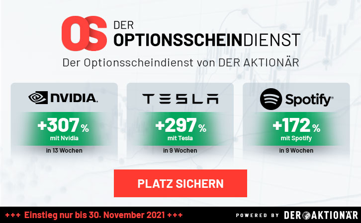 aktionaer's tweet image. Mit dem Optionsscheindienst holen Sie sich jetzt die ideale Ergänzung zu Ihrem Portfolio und den Extra-Boost, mit dem Sie nicht nur viel, sondern alles herausholen können.

Alle Infos: boersenmedien.de/produkt/der-op…

#aktien #börse #optionsscheine #handel