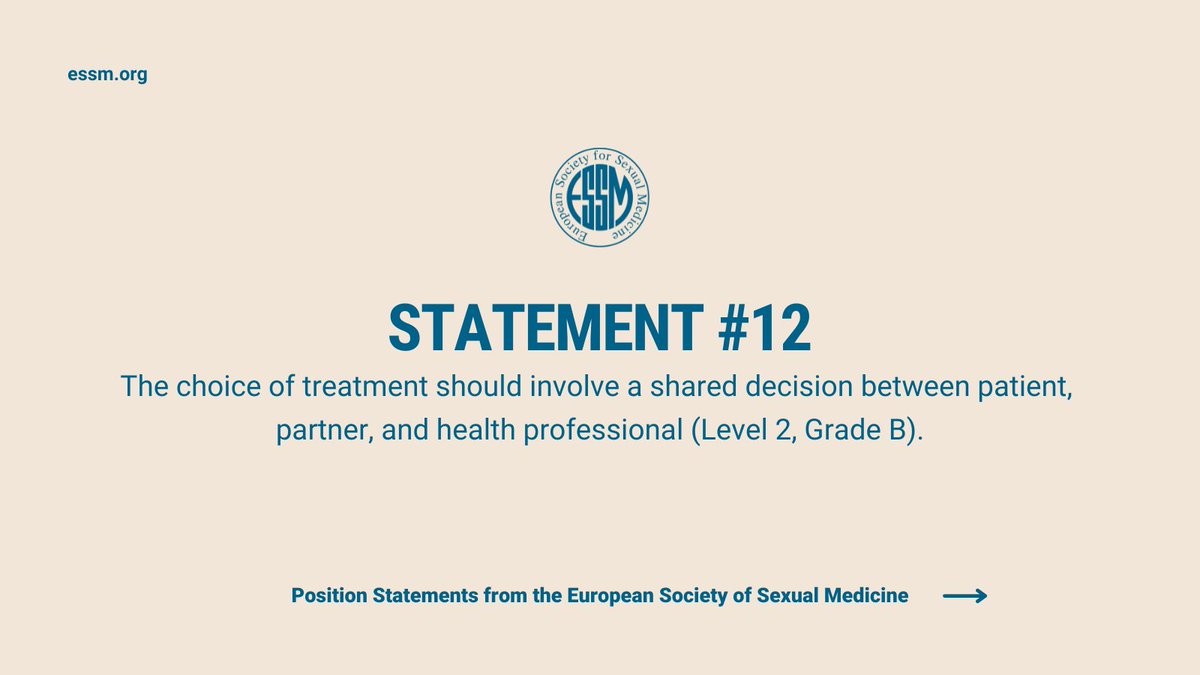 essm_tweets's tweet image. #ED needs to be approached from a multidisciplinary perspective that takes into account the diverse and biopsychosocial nature of #ErectileFunction. 

Head over to our website and learn more ↗️essm.org/publications/e… 

#ESSM #ESSMResearch #urology #UroSoMe #ErectileDysfunction