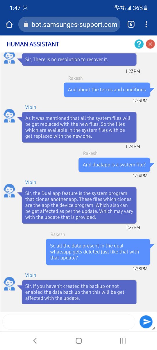codeNameChinna's tweet photo. Years worth of data got deleted in an instant because of a stupid monthly update and @SamsungMobile is saying that I should have read terms and conditions properly before the update #bansamsung

@SamsungIndia @Samsung https://t.co/IswGTCsM12